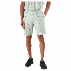 adidas Ultimate365 Allover Print 9-Inch Golf Shorts Linen Green / Shadow Green / Impact Yellow Vit New