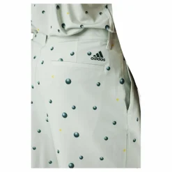 adidas Ultimate365 Allover Print 9-Inch Golf Shorts Linen Green / Shadow Green / Impact Yellow Vit New