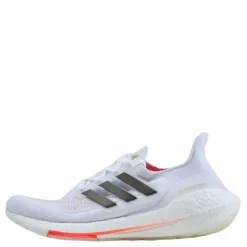 adidas Ultraboost 21 Shoes Cloud White / Core Black / Solar Red New