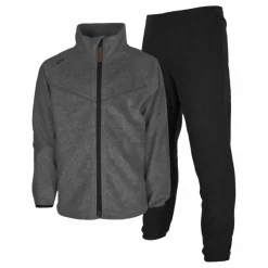 Lindberg Umeå Fleece Set Greymelange/black Grå Sale