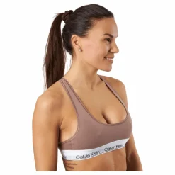 Calvin Klein Unlined Bralette Rich Taupe Beige Sale