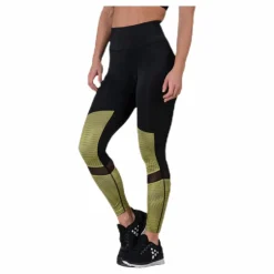UNMTD High Waist Tights Black/Yellow*Craft Best