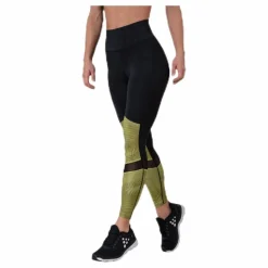 UNMTD High Waist Tights Black/Yellow*Craft Best