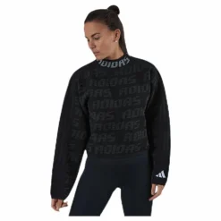 adidas Ur Crew Knit Black Svart Outlet