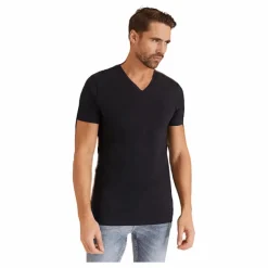 Bread & Boxers V Neck Blå New