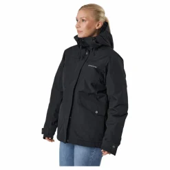Didriksons Vanja Wns Jkt Black Svart Outlet