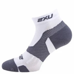 Vectr LightCush 1/4 Crew Sock White/Grey*2XU Discount