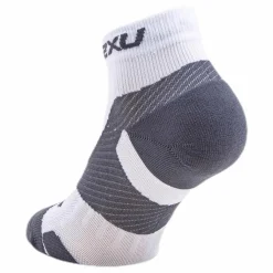 Vectr LightCush 1/4 Crew Sock White/Grey*2XU Discount