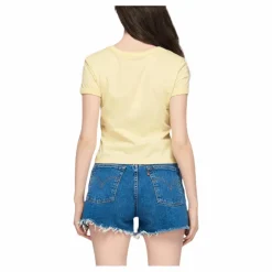 Calvin Klein Vegetable Dye Monogram Baby Te Yellow Gul