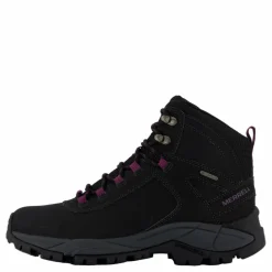 Merrell Vego Mid Leather WTPF Black/Gloxinia Svart Clearance
