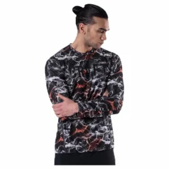 Craft Vent Mesh LS Tee Patterned/Black Mönstrad och Svart Online