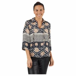 Vero Moda Vmanna 3/4 Top Wvn Ga Spe Navy Blazer Flerfärgad Clearance