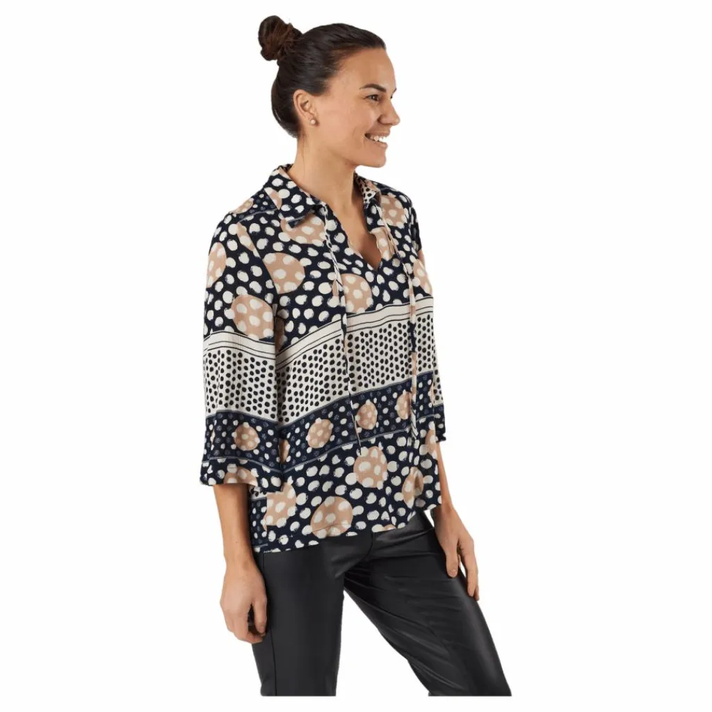Vero Moda Vmanna 3/4 Top Wvn Ga Spe Navy Blazer Flerfärgad Clearance
