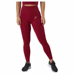 Famme Vortex Tights 2 Dark Red Röd New