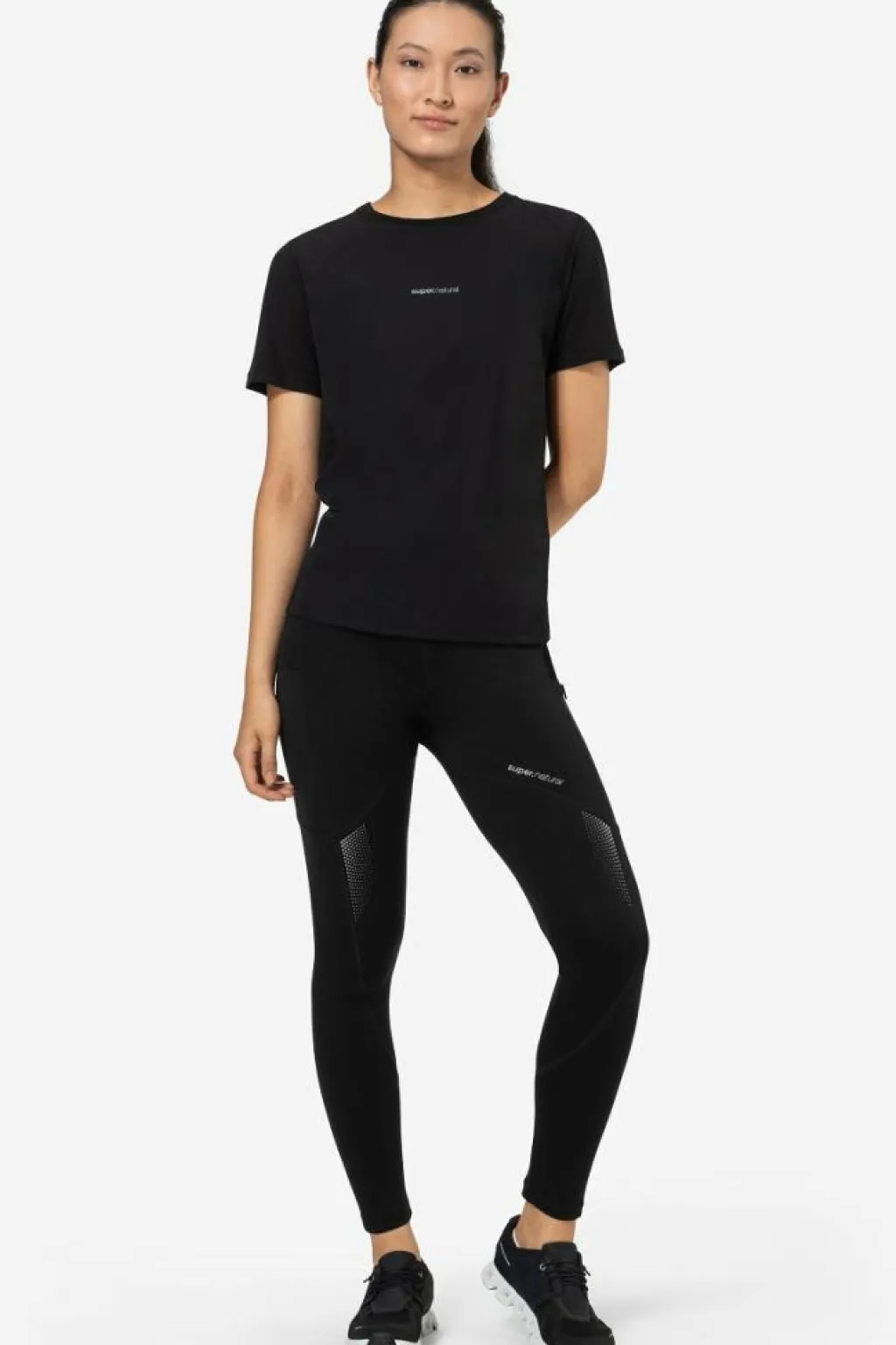 Super.Natural W Active Lightening Tight Black Svart New