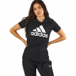adidas W Badge Of Sport Cotton Tee - Regular Fit Black Svart Sale