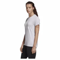 adidas W Badge Of Sport Cotton Tee - Regular Fit Purple Tint Vit Discount