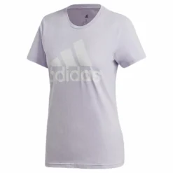 adidas W Badge Of Sport Cotton Tee - Regular Fit Purple Tint Vit Discount