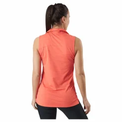 W Cloudspun Coast Sl Polo Hot Coral Heather*Puma Golf New