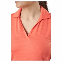 W Cloudspun Coast Sl Polo Hot Coral Heather*Puma Golf New