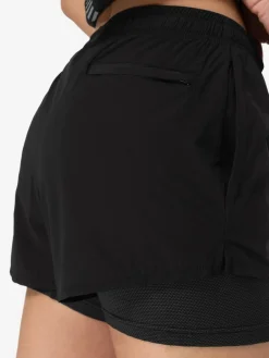 Super.Natural W Double Layer Shorts Black Svart Best