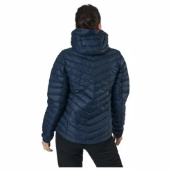 Peak Performance W Frost Down Hood Jacket Blue Shadow Blå Best