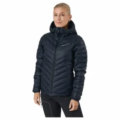 Peak Performance W Frost Down Hood Jacket Black Svart Hot