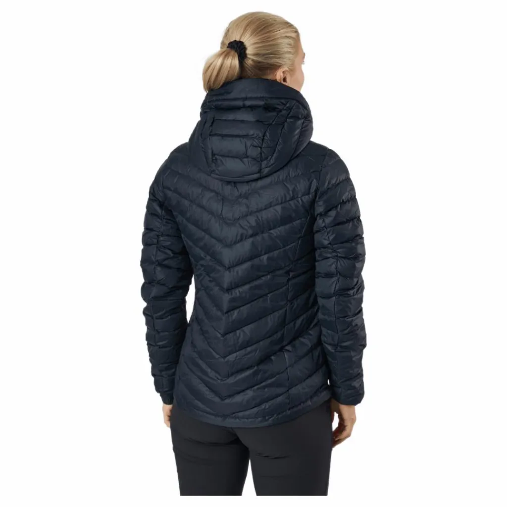 Peak Performance W Frost Down Hood Jacket Black Svart Hot