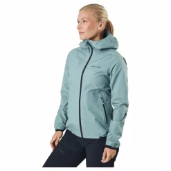 Peak Performance W Gore-tex Pac Jacket Ashen Green Blå Discount