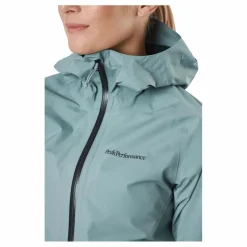 Peak Performance W Gore-tex Pac Jacket Ashen Green Blå Discount