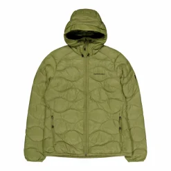 Peak Performance W Helium Down Hood Jacket Snap Green Grön Best