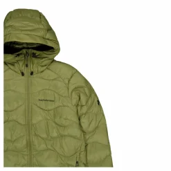 Peak Performance W Helium Down Hood Jacket Snap Green Grön Best
