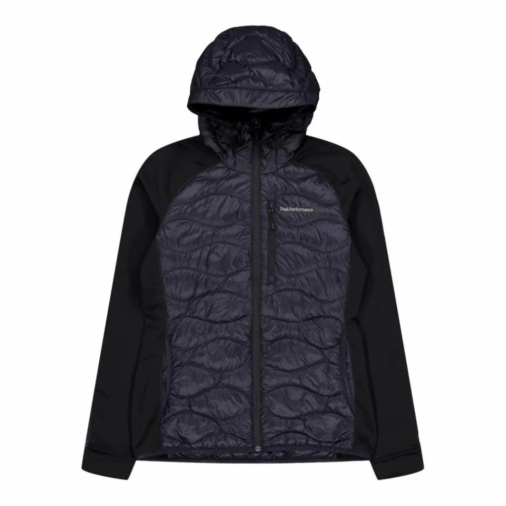 W Helium Down Hybrid Hood Black*Peak Performance Discount