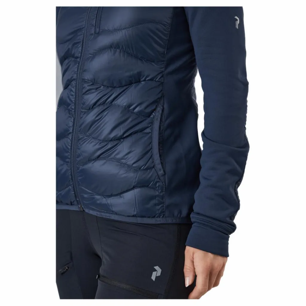 Peak Performance W Helium Down Hybrid Hood Blue Shadow Blå Hot