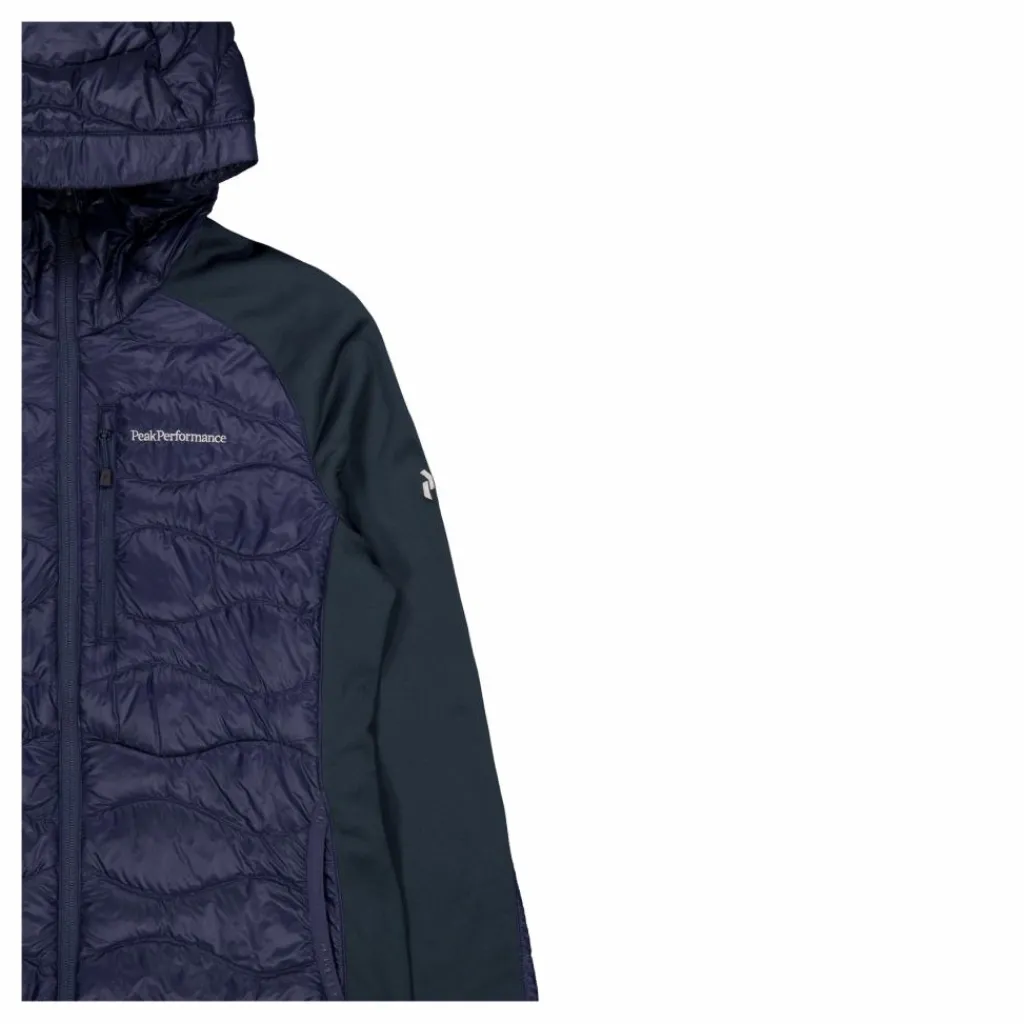 Peak Performance W Helium Down Hybrid Hood Blue Shadow Blå Hot