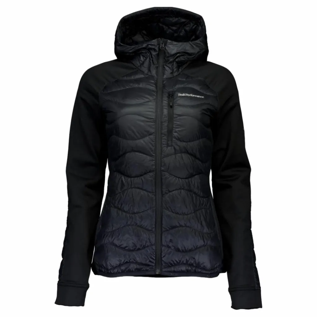 Peak Performance W Helium Down Hybrid Hood Black Svart Clearance
