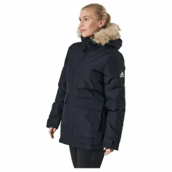 adidas W Hooded Parka Black Svart Outlet