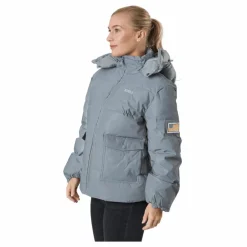 Svea W. Hooded Reflective Puffer Ja Silver Grå Best