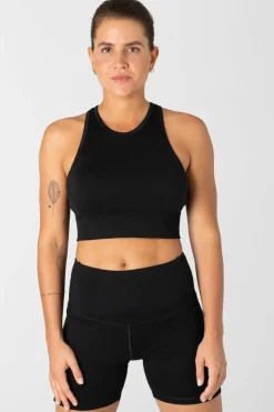 W Liquid Flow Top Black*Super.Natural Best