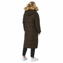Svea W. Long Slim Padded Parka Brownie Bit Brun New