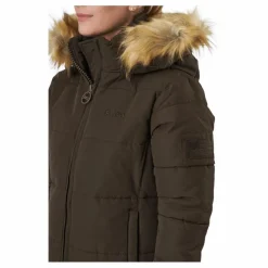 Svea W. Long Slim Padded Parka Brownie Bit Brun New