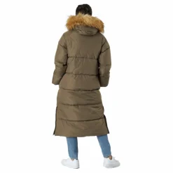 W. Loose Fur Hood Coat Mole*Svea Online