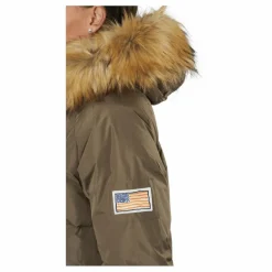 W. Loose Fur Hood Coat Mole*Svea Online