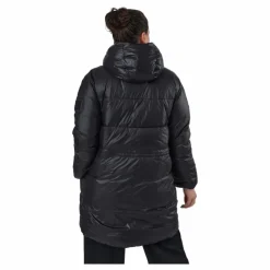 Svea W. Mid Length Shiny Jacket Black Svart Sale