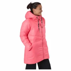 W. Mid Length Shiny Jacket Happy Pink*Svea Hot