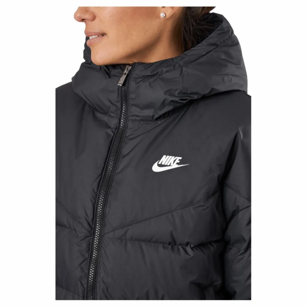 W Nsw Sf Dwn Wr Hd Jkt Black/black/white*Nike Sale