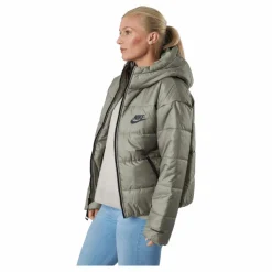 Nike W Nsw Syn Tf Rpl Hd Jkt Matte Olive/matte Olive/black Grå Hot