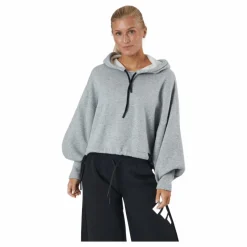 adidas W Pr Hoodie Rlx Fleece Medium Grey Heather Grå New