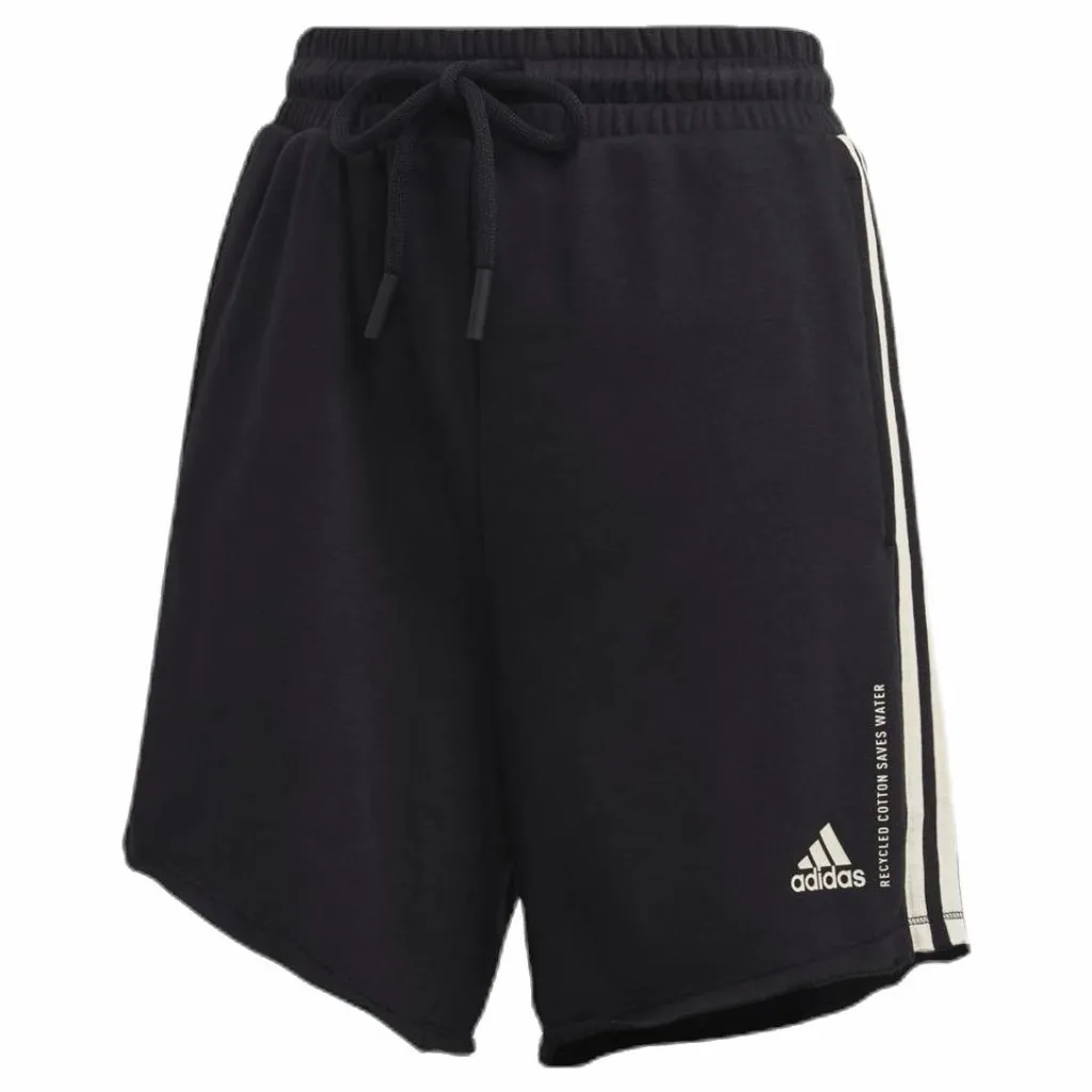 adidas W Recycled Cotton Short Black Svart Discount
