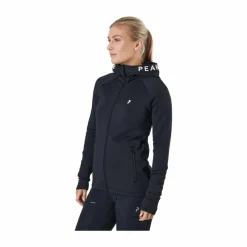 Peak Performance W Rider Essentials Zip Hood / Black Best